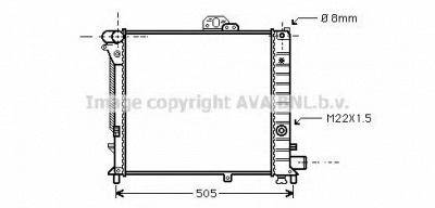 AVA QUALITY COOLING sb2019 -  Радиатор, охлаждение двигателя